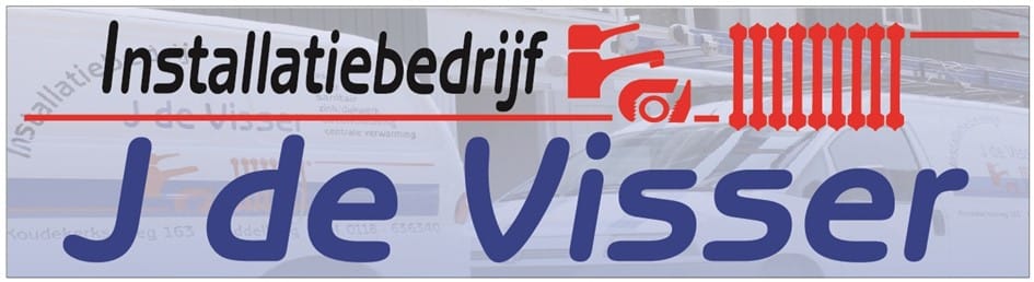 Bord met daarop Installatiebedrijf J de Visser